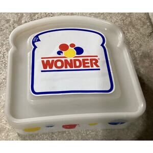 Hostess Wonder Bread Sandwich Keeper Lunch Box (2010) Plastic Container with Lid